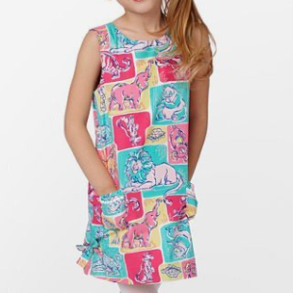 Lilly Pulitzer little Lilly classic shift in multi jungle boogie size 7 NWT